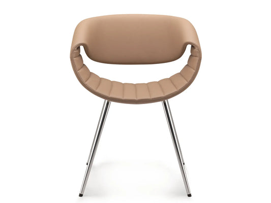 Little Perillo 4 Leg Chair with Full  Leather Upholstery