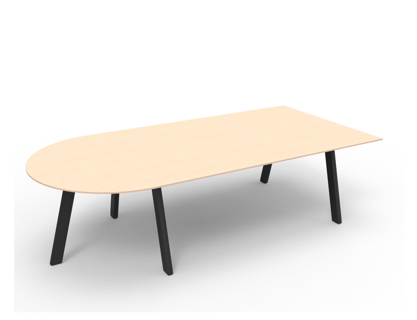 Chamelon D-Ended Conference Table (Flat Leg)