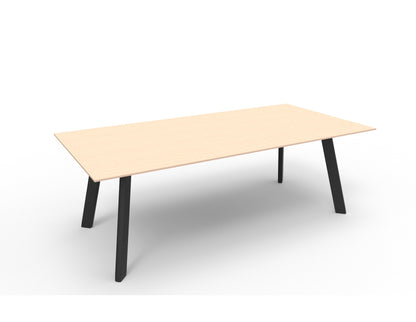 Chameleon Small Rectangular Table on Castors (Flat Leg)