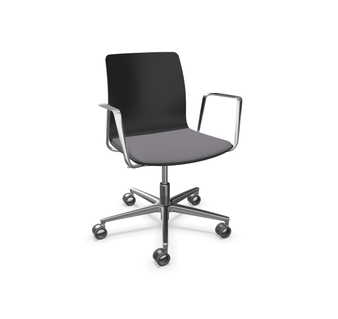 Fiore Conference Armchair 2 with Seat Upholstery