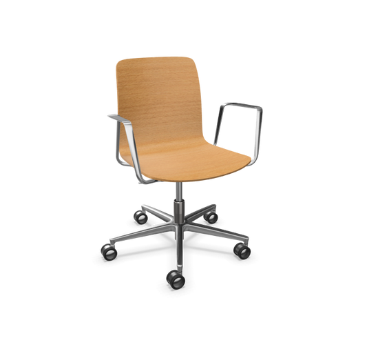 Fiore Wood Conference Armchair 4