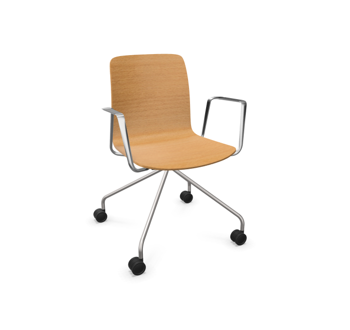 Fiore Wood Conference Armchair 3