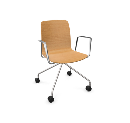 Fiore Wood Conference Armchair 3