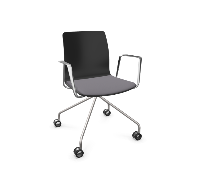 Fiore Conference Armchair 1 with Seat Upholstery
