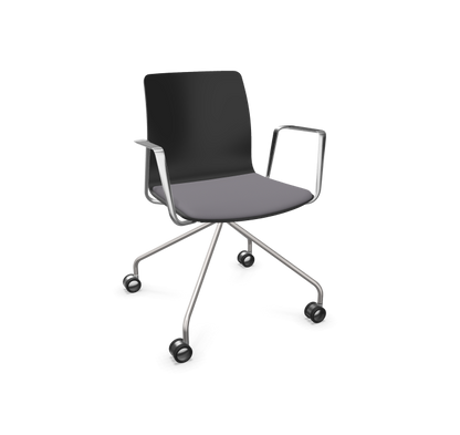 Fiore Conference Armchair 1 with Seat Upholstery