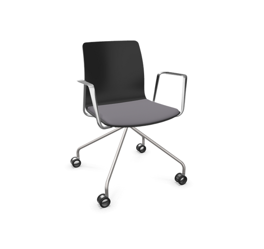 Fiore Conference Armchair 1 with Seat Upholstery