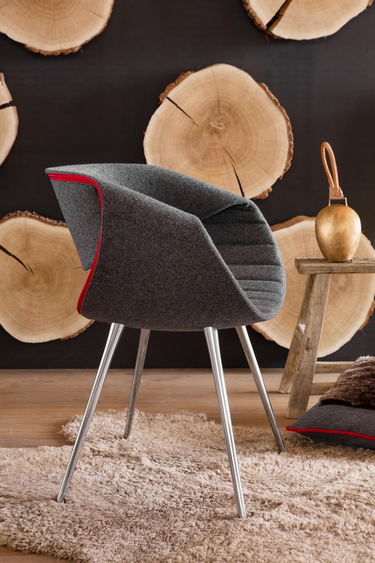 Little Perillo 4 Leg Chair with Seat Pad