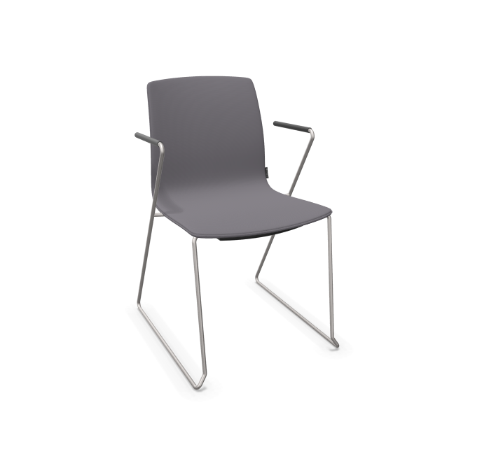 Fiore Sled Armchair Full Upholstery