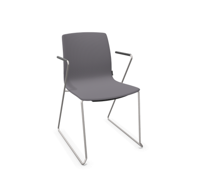 Fiore Sled Armchair Full Upholstery