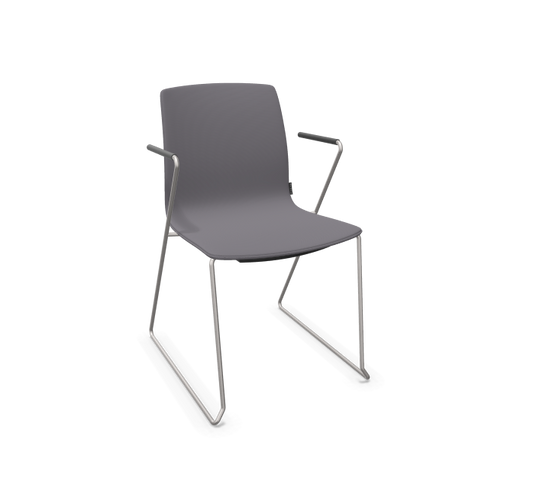 Fiore Sled Armchair Full Upholstery