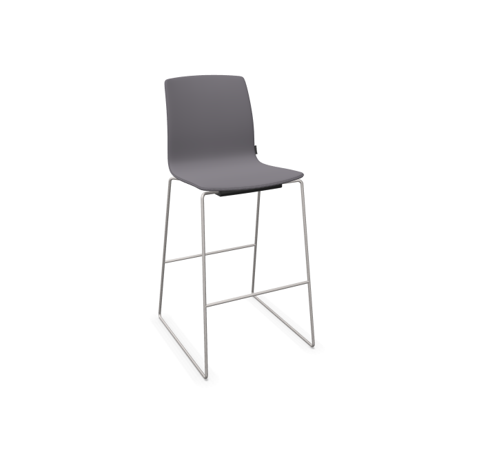 Fiore Sled Stool Full Upholstery 75cm