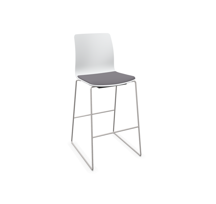 Fiore Sled Stool Seat Upholstery 75cm