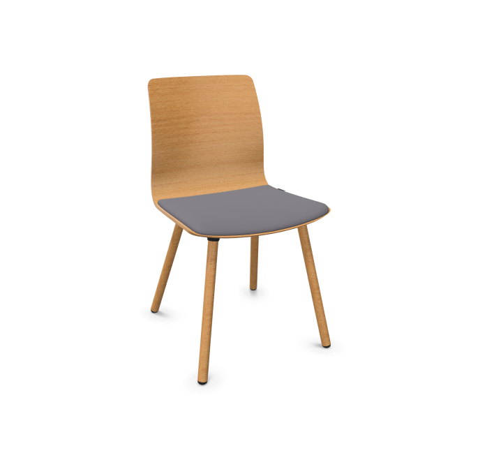 Fiore Wood Chair Seat Upholstery