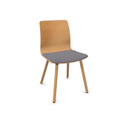 Fiore Wood Chair Seat Upholstery